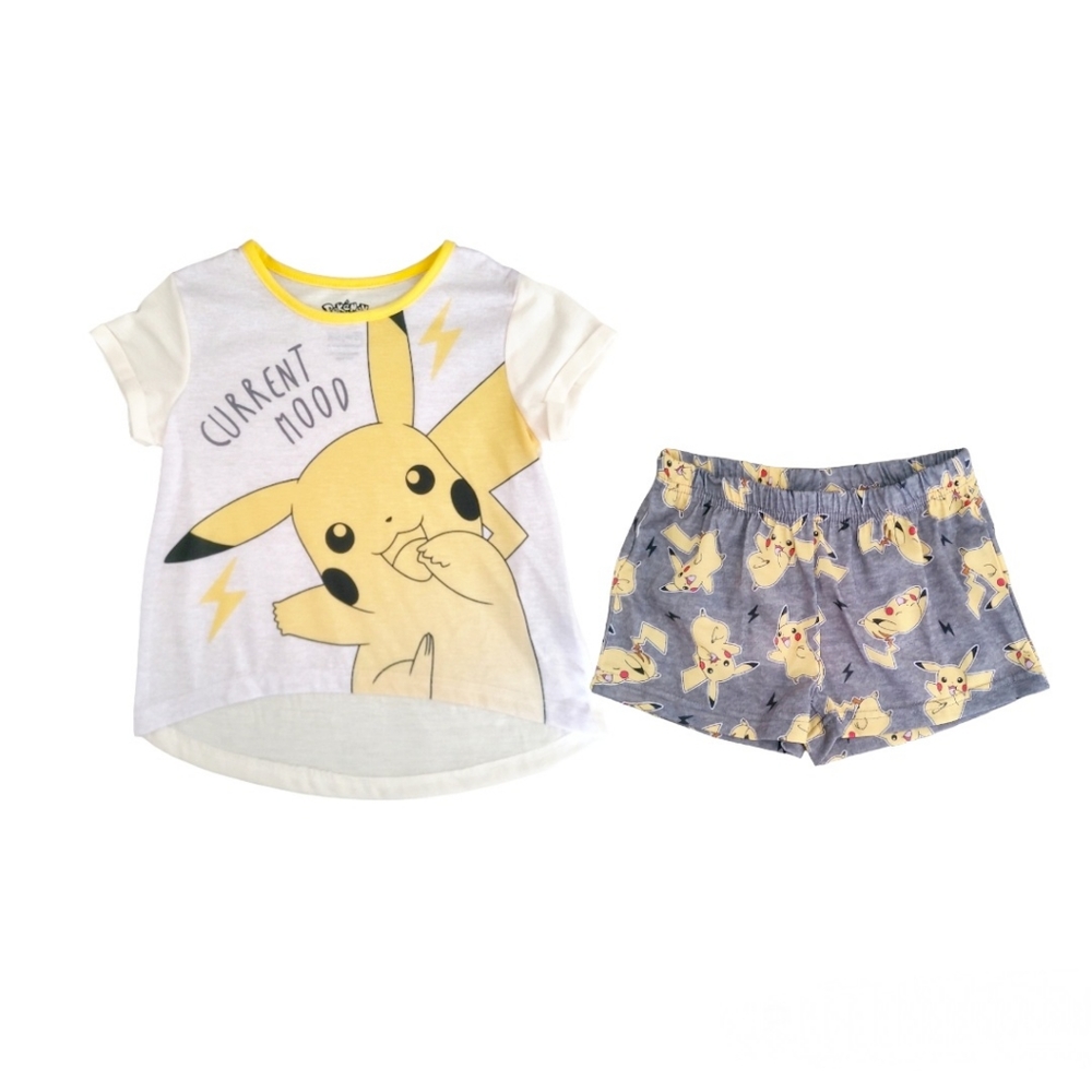 Girl's Pokémon Pikachu Graphic Pajama set